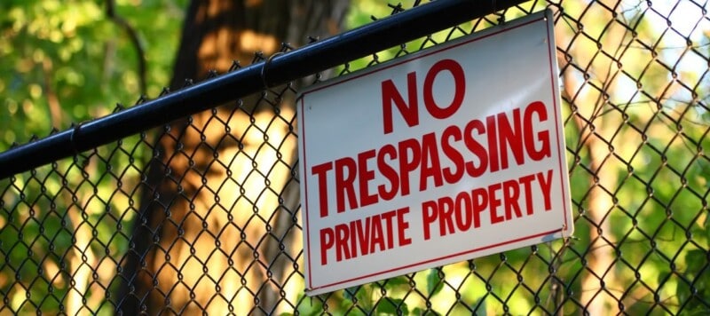 5 Things a Private Investigator Can Not Do 1 No Trespassing